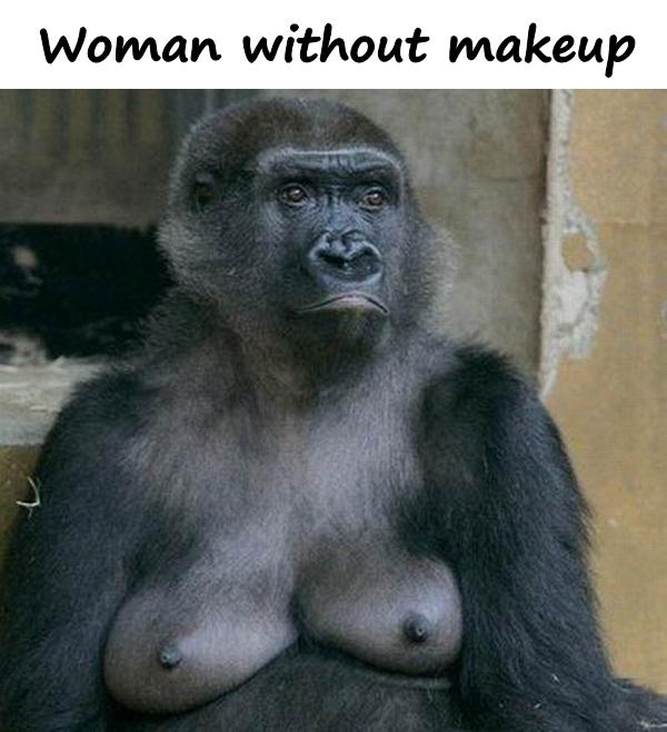 Woman without makeup