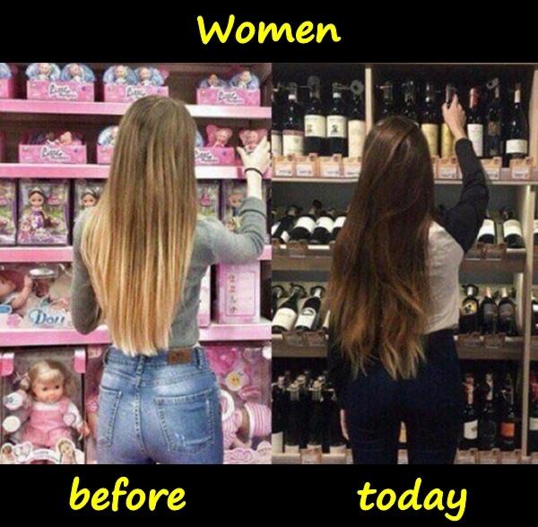 Women - before dolls, today vodka.