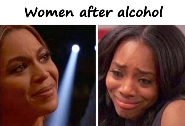 Women after alcohol