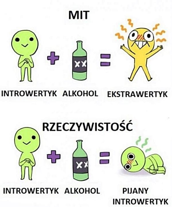 Introwertyk i alkohol