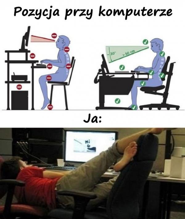 Pozycja przy komputerze
