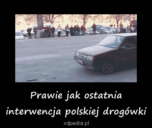Prawie jak ostatnia interwencja polskiej drogówki