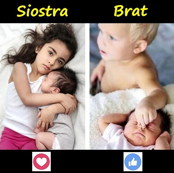 Rodzeństwo - siostra vs. brat