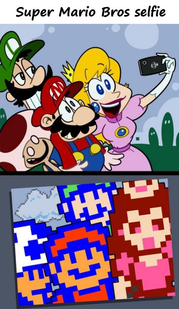 Super Mario Bros selfie